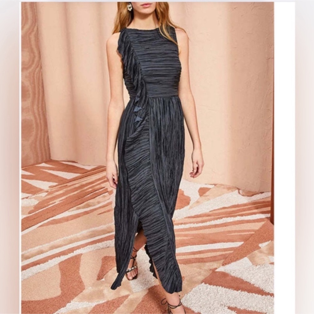 ULLA JOHNSON Circe Gown Noir Black Sz 10